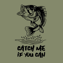 Свитшот хлопковый мужской Catch me if you can, цвет: авокадо — фото 2