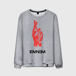 Свитшот хлопковый мужской Eminem Hand, цвет: меланж