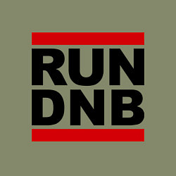 Свитшот хлопковый мужской RUN DNB, цвет: авокадо — фото 2