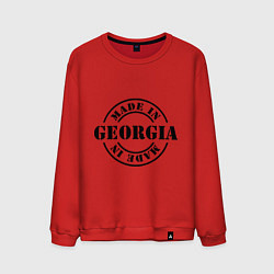 Свитшот хлопковый мужской Made in Georgia (сделано в Грузии), цвет: красный