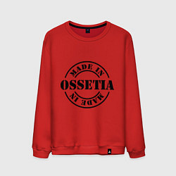 Свитшот хлопковый мужской Made in Ossetia, цвет: красный