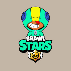 Свитшот хлопковый мужской Brawl Stars LEON, цвет: миндальный — фото 2