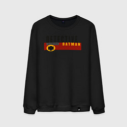 Свитшот хлопковый мужской Detective Batman, цвет: черный