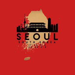 Свитшот хлопковый мужской Сеул Южная Корея, цвет: красный — фото 2