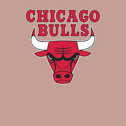 Свитшот хлопковый мужской CHICAGO BULLS, цвет: пыльно-розовый — фото 2