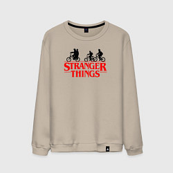 Свитшот хлопковый мужской STRANGER THINGS, цвет: миндальный