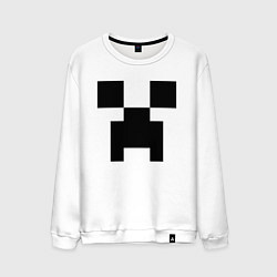 Свитшот хлопковый мужской Minecraft, цвет: белый