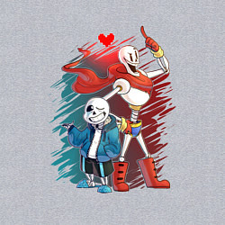 Свитшот хлопковый мужской UNDERTALE, цвет: меланж — фото 2