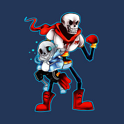 Свитшот хлопковый мужской UNDERTALE, цвет: тёмно-синий — фото 2