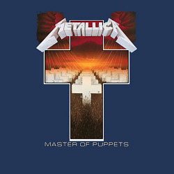 Свитшот хлопковый мужской Metellica - master of puppets, цвет: тёмно-синий — фото 2