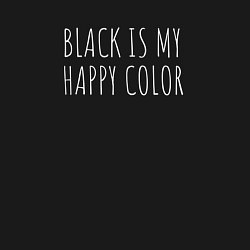 Свитшот хлопковый мужской BLACK IS MY HAPPY COLOR, цвет: черный — фото 2