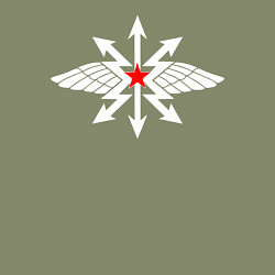 Свитшот хлопковый мужской Войска связи, цвет: авокадо — фото 2