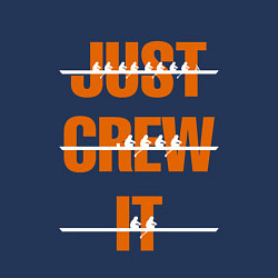 Свитшот хлопковый мужской Just crew it, цвет: тёмно-синий — фото 2