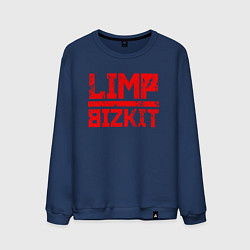 Свитшот хлопковый мужской LIMP BIZKIT, цвет: тёмно-синий