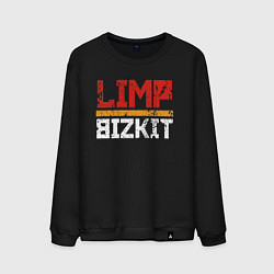 Свитшот хлопковый мужской LIMP BIZKIT, цвет: черный