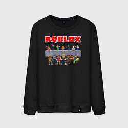 Свитшот хлопковый мужской ROBLOX, цвет: черный
