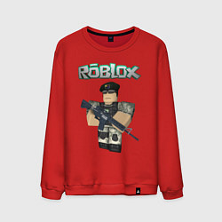 Свитшот хлопковый мужской Roblox Defender, цвет: красный