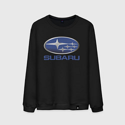 Свитшот хлопковый мужской SUBARU, цвет: черный