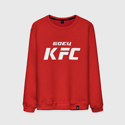 Свитшот хлопковый мужской Боец KFC, цвет: красный