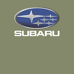 Свитшот хлопковый мужской SUBARU, цвет: авокадо — фото 2