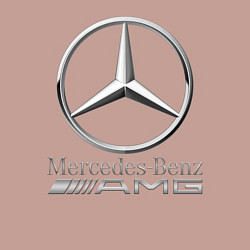 Свитшот хлопковый мужской MERCEDES-BENZ AMG, цвет: пыльно-розовый — фото 2