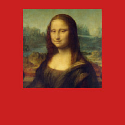 Свитшот хлопковый мужской Mona Lisa pixels, цвет: красный — фото 2