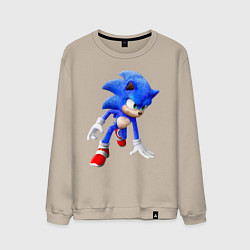 Свитшот хлопковый мужской SONIC, цвет: миндальный