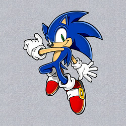 Свитшот хлопковый мужской Sonic, цвет: меланж — фото 2