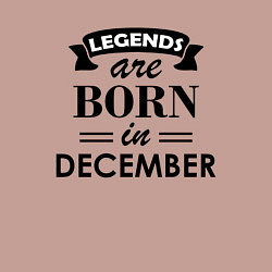 Свитшот хлопковый мужской Legends are born in december, цвет: пыльно-розовый — фото 2