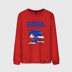 Свитшот хлопковый мужской SEGA, цвет: красный