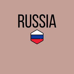 Свитшот хлопковый мужской Россия, цвет: пыльно-розовый — фото 2