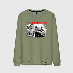 Свитшот хлопковый мужской The Cranberries, цвет: авокадо