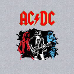 Свитшот хлопковый мужской ACDC, цвет: меланж — фото 2