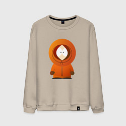 Свитшот хлопковый мужской ЮЖНЫЙ ПАРК, цвет: миндальный