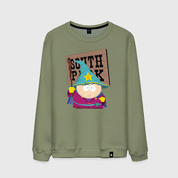 Свитшот хлопковый мужской ЮЖНЫЙ ПАРК, цвет: авокадо