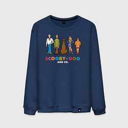 Свитшот хлопковый мужской Scooby-Doo and Co, цвет: тёмно-синий