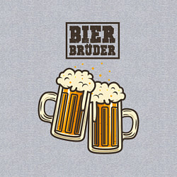 Свитшот хлопковый мужской Пивной брат, цвет: меланж — фото 2
