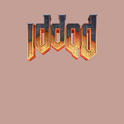 Свитшот хлопковый мужской IDDQD DOOM, цвет: пыльно-розовый — фото 2