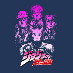 Свитшот хлопковый мужской JOJOS BIZARRE ADVENTURE, цвет: тёмно-синий — фото 2
