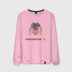 Свитшот хлопковый мужской Predator Hunting Grounds, цвет: светло-розовый