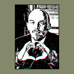 Свитшот хлопковый мужской Ленин Oko, цвет: авокадо — фото 2