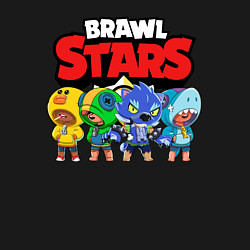 Свитшот хлопковый мужской BRAWL STARS, цвет: черный — фото 2