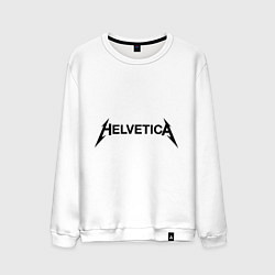 Мужской свитшот Helvetica Metallica