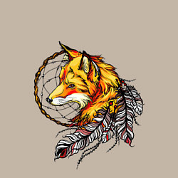 Свитшот хлопковый мужской Страж снов, цвет: миндальный — фото 2