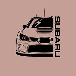 Свитшот хлопковый мужской SUBARU Z, цвет: пыльно-розовый — фото 2