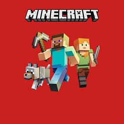 Свитшот хлопковый мужской MINECRAFT, цвет: красный — фото 2