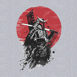 Свитшот хлопковый мужской Японский самурай, цвет: меланж — фото 2