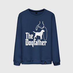 Свитшот хлопковый мужской The Dogfather - пародия, цвет: тёмно-синий