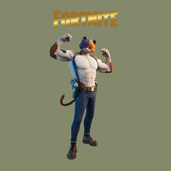 Свитшот хлопковый мужской Meowcles Fortnite 2, цвет: авокадо — фото 2