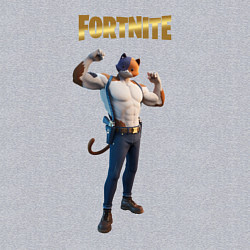 Свитшот хлопковый мужской Meowcles Fortnite 2, цвет: меланж — фото 2